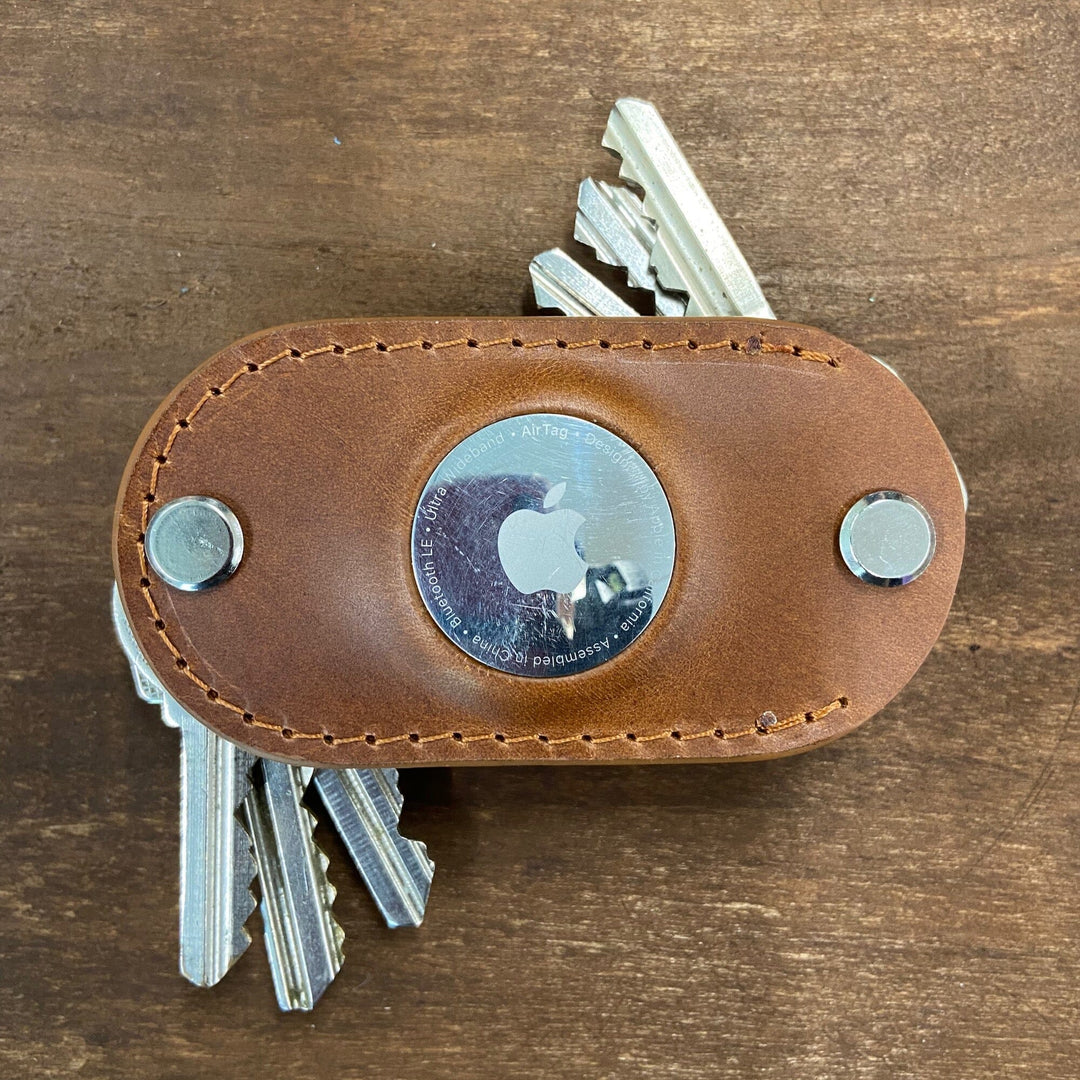 Apple AirTag Leather Key Organizer Souma Leather Honey 