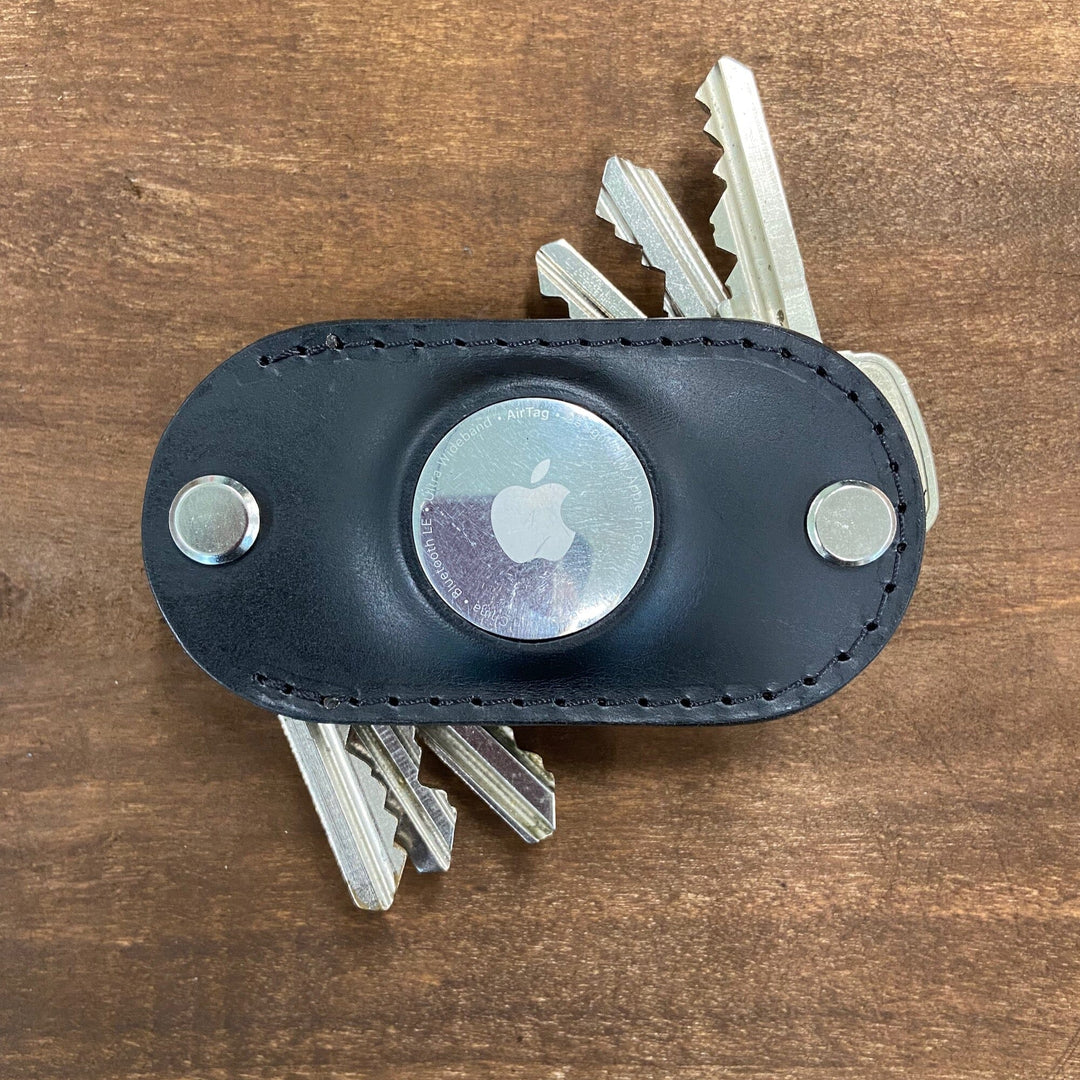 Apple AirTag Leather Key Organizer - Smart Key Storage with Airtag