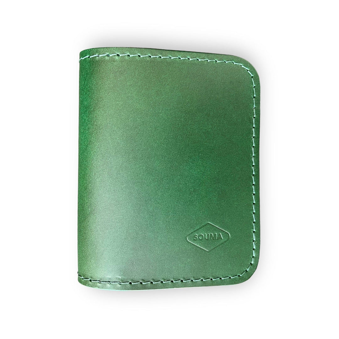 Apple AirTag Leather Bifold Wallet Souma Leather Green 