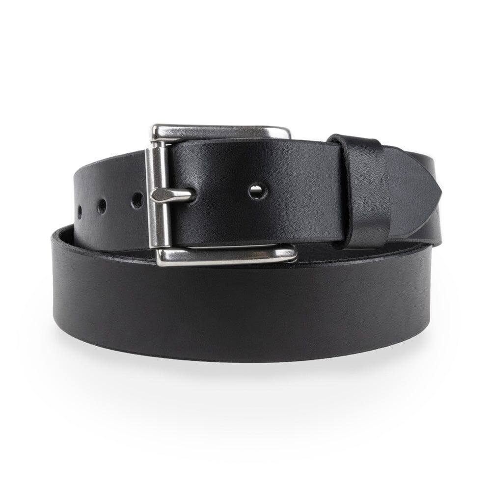 Solid Leather Belt Souma Leather Black 