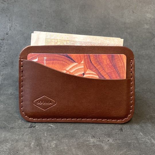 Minimalistic Leather Card Wallet Souma Leather 
