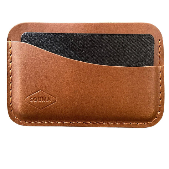 Minimalistic Leather Card Wallet Souma Leather Honey 