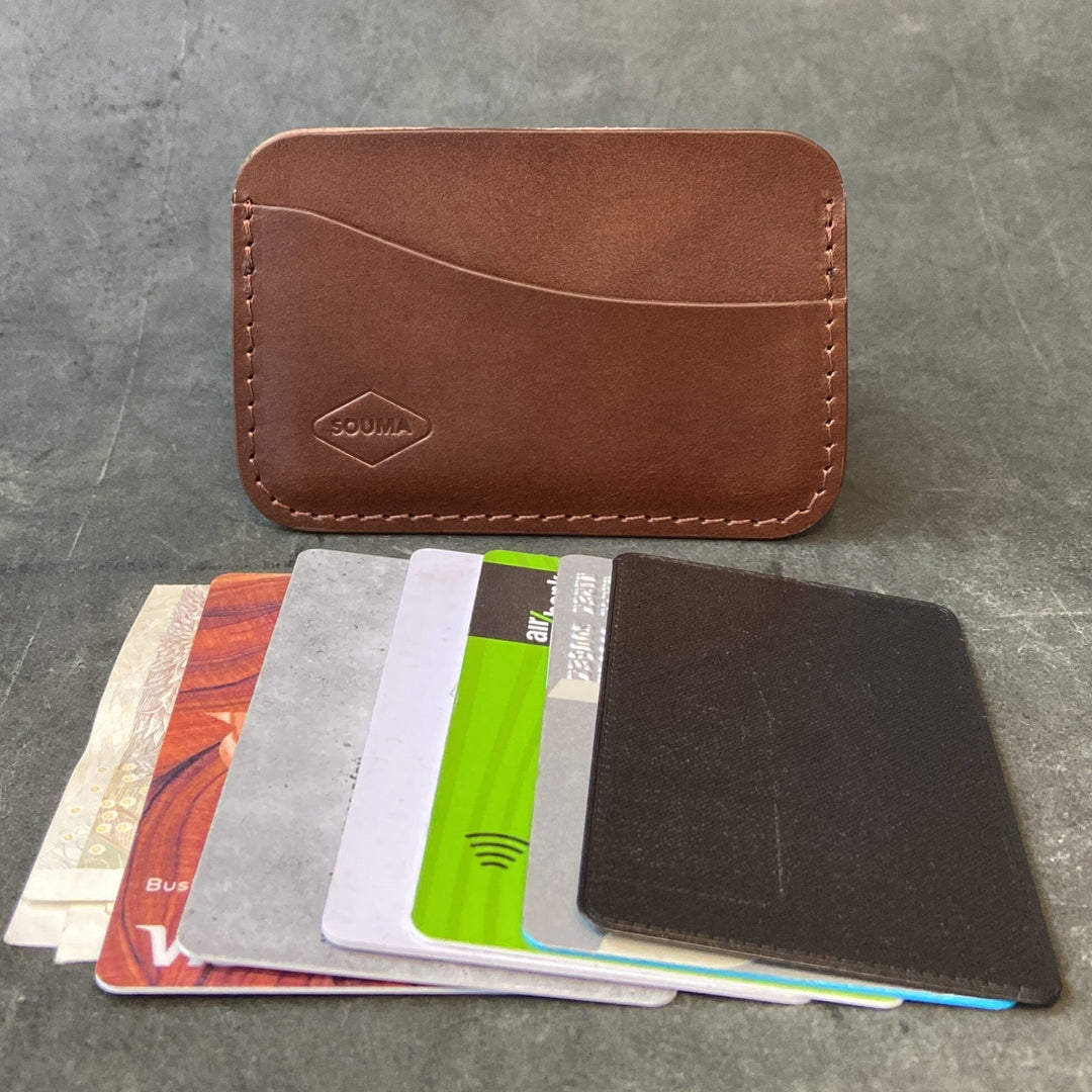 Minimalistic Leather Card Wallet Souma Leather 