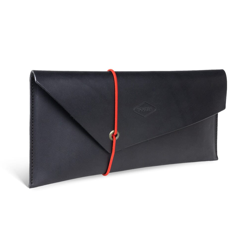 Women's leather clutch - Jose Souma Leather Black 