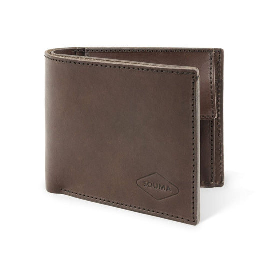 Classic Men's Leather Wallet Souma Leather Brown 