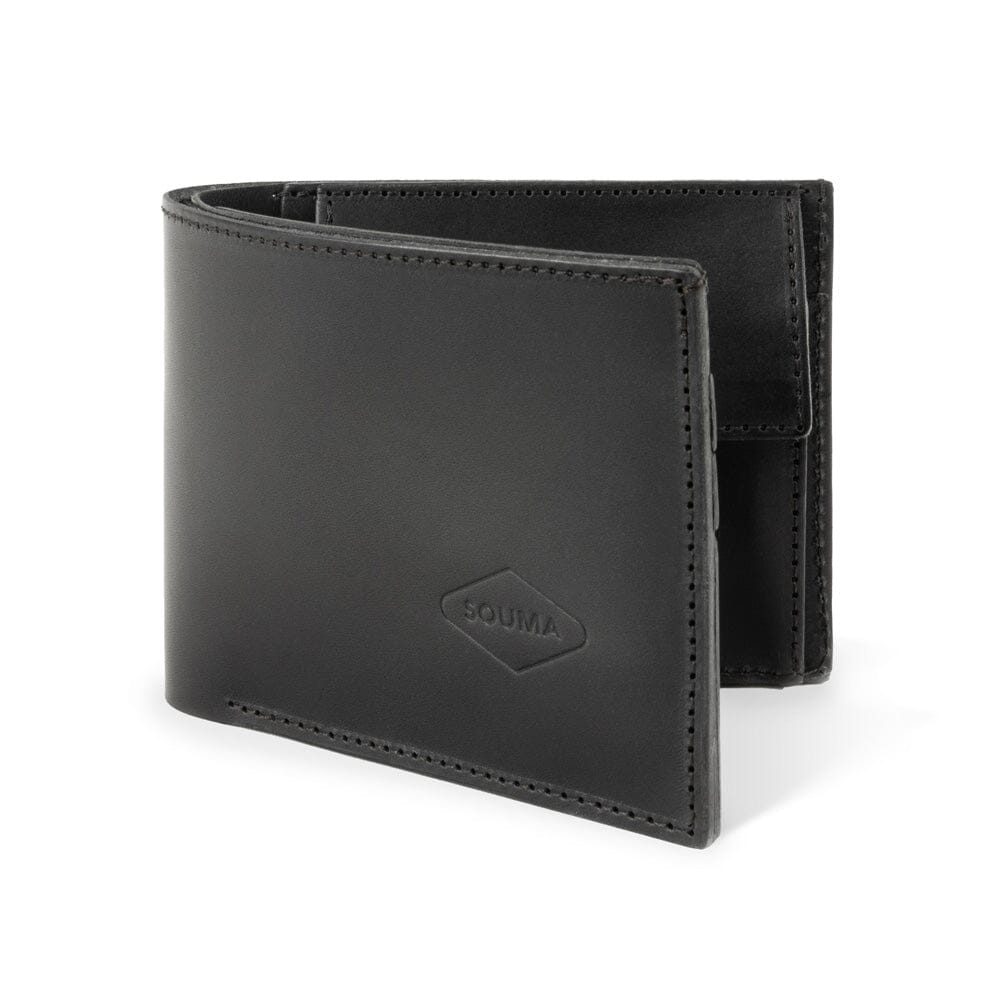 Classic Men's Leather Wallet Souma Leather Black 