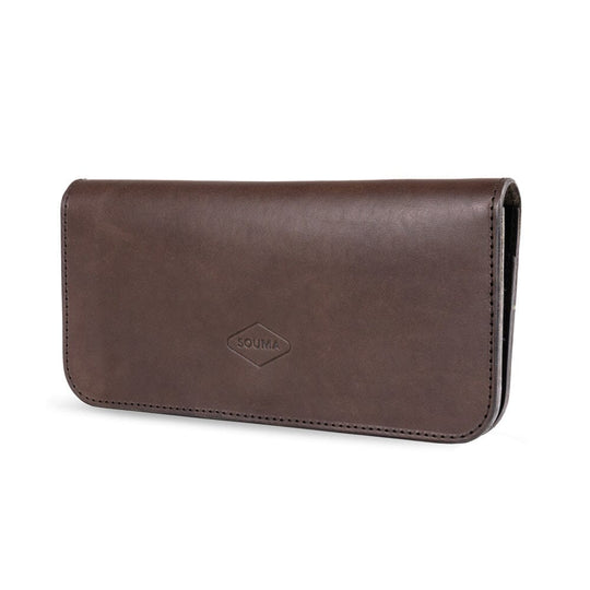 Women's Leather Wallet - Fold Souma Leather Brown 